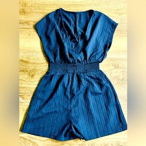 Net Batwing Sleeve Romper